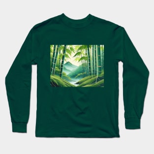 Bamboo forest Long Sleeve T-Shirt